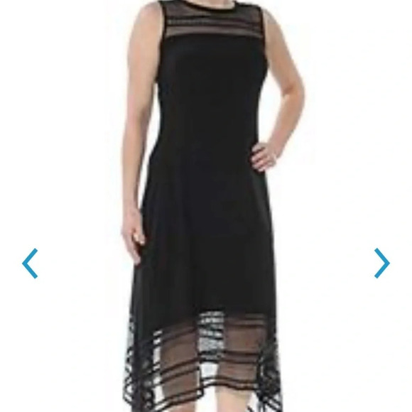 American Living Jersey Sheath Midi Dress black size 2 (MSRP $89) - Picture 1 of 4